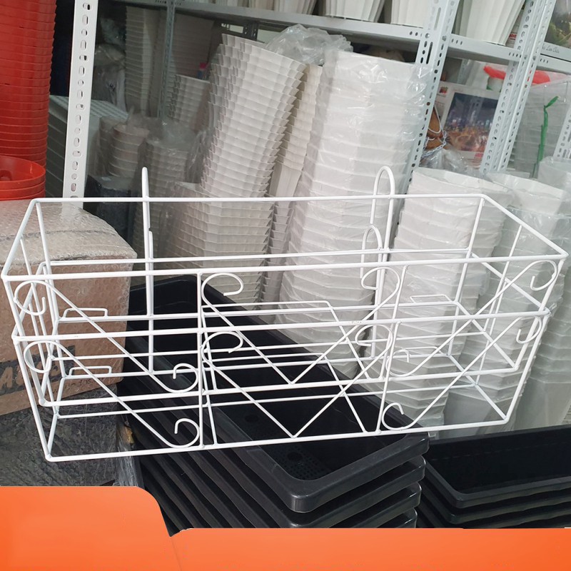 02 khung treo ban công trồng hoa trồng rau dài 60cm
