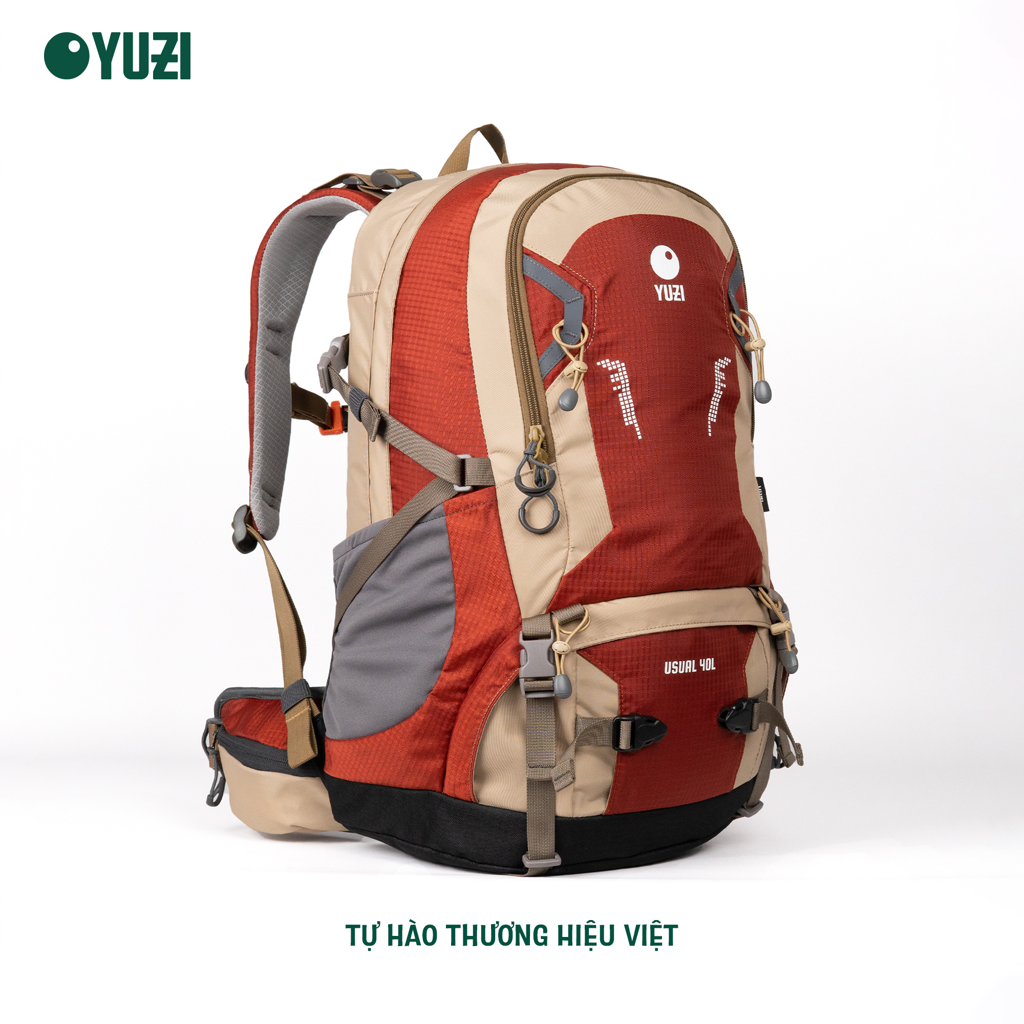 Balo leo núi 40 lít trợ lực yuzi- usual 40l
