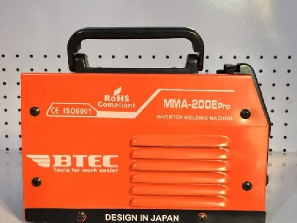 MÁY HÀN QUE MINI INVERTER BTEC MMA-200E Pro. (Xác Nhỏ). hàn liên tục que 2.5mm, que 3.2mm 4.0mm. Hàn vừa phải