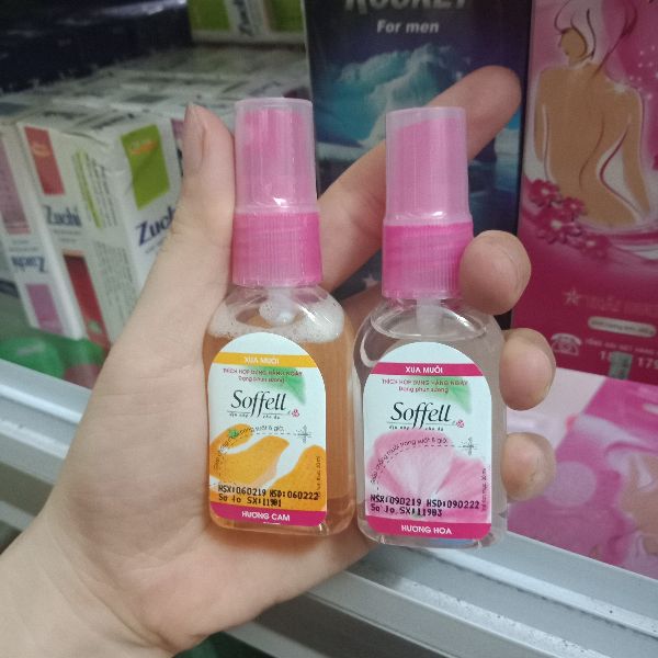 Xịt C.hống Muỗi Soffell Hương Hoa, Hương Cam 30ml