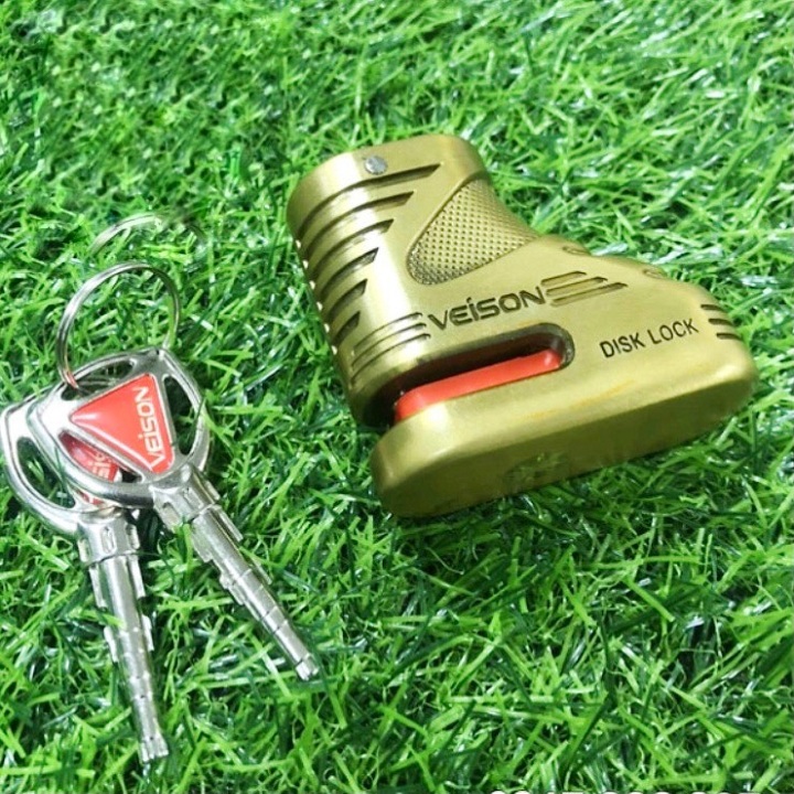 Ổ khoá đĩa xe máy chống trộm Veison, sử dụng tất cả các loại xe số và tay ga có phanh đĩa, an toàn trên mọi nẻo đường