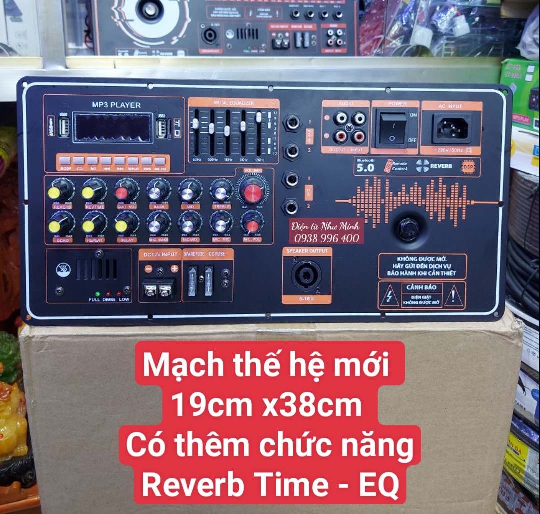 Mạch Loa Kéo thế hệ mới DSP 216 Reverb Time EQ 4 tấc đôi 5 tấc đơn