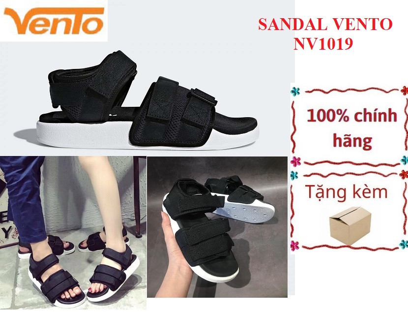 Giày sandal Vento Nam NV1019 mầu đen
