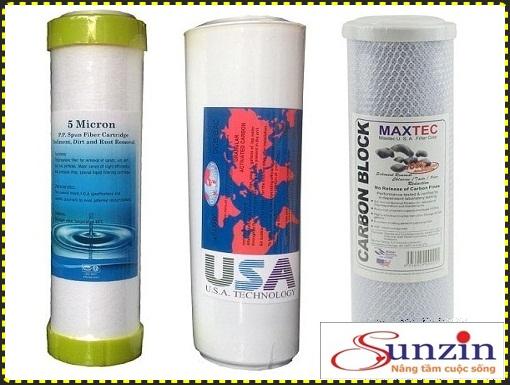 Bộ lõi lọc thô số 1,2,3 dành cho các loại máy lọc nước RO