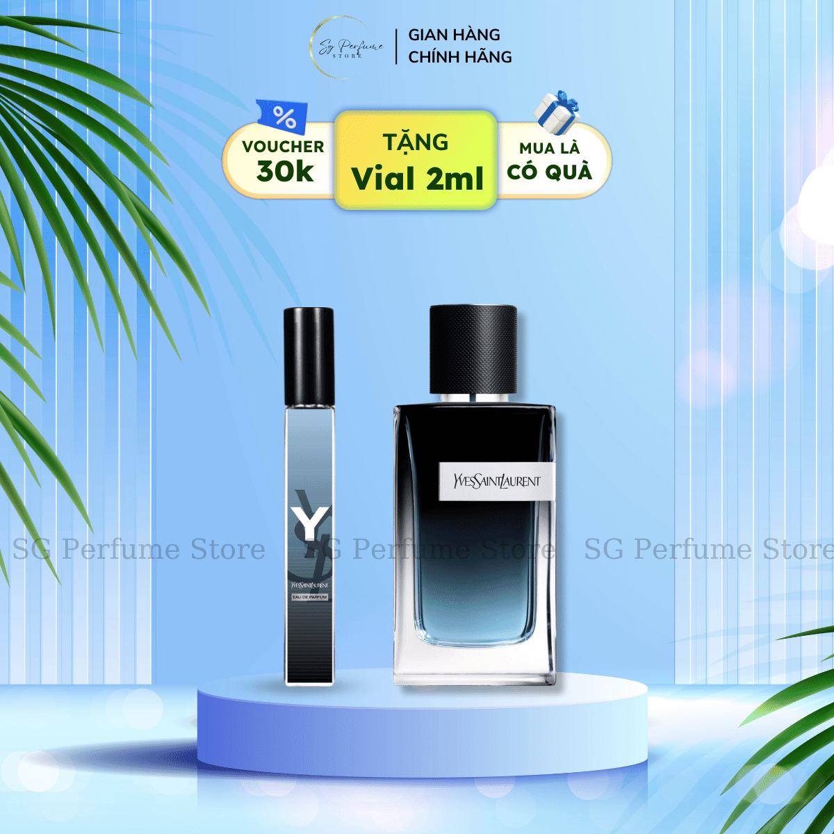 Nước hoa nam mini chiết YSL Y 10ml EDP chính hãng nam tính, lịch lãm bám lâu tới 6 tiếng - SG Perfume Authentic