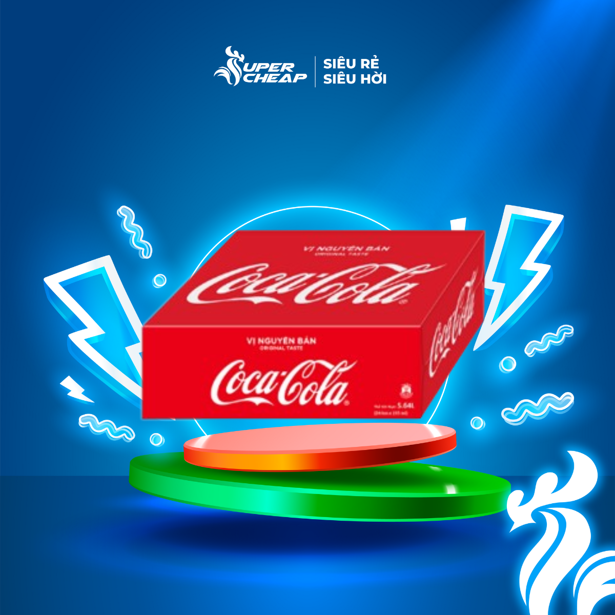 Thùng/lốc 24 lon mi-nhon nước ngọt giải khát có ga coca-cola vị nguyên bản original 235ml/lon sale 06.06 supercheap chính hãng