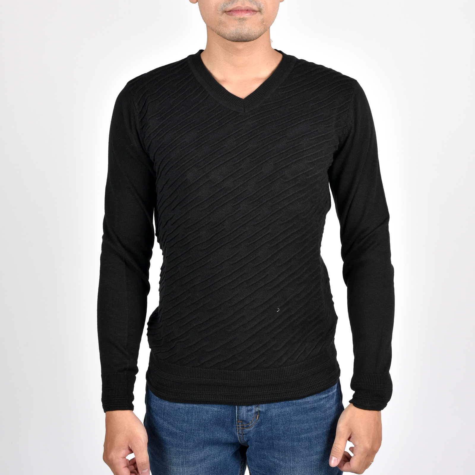 Áo Len Cổ Tim Nam O.jeans - 5ALO840805BM