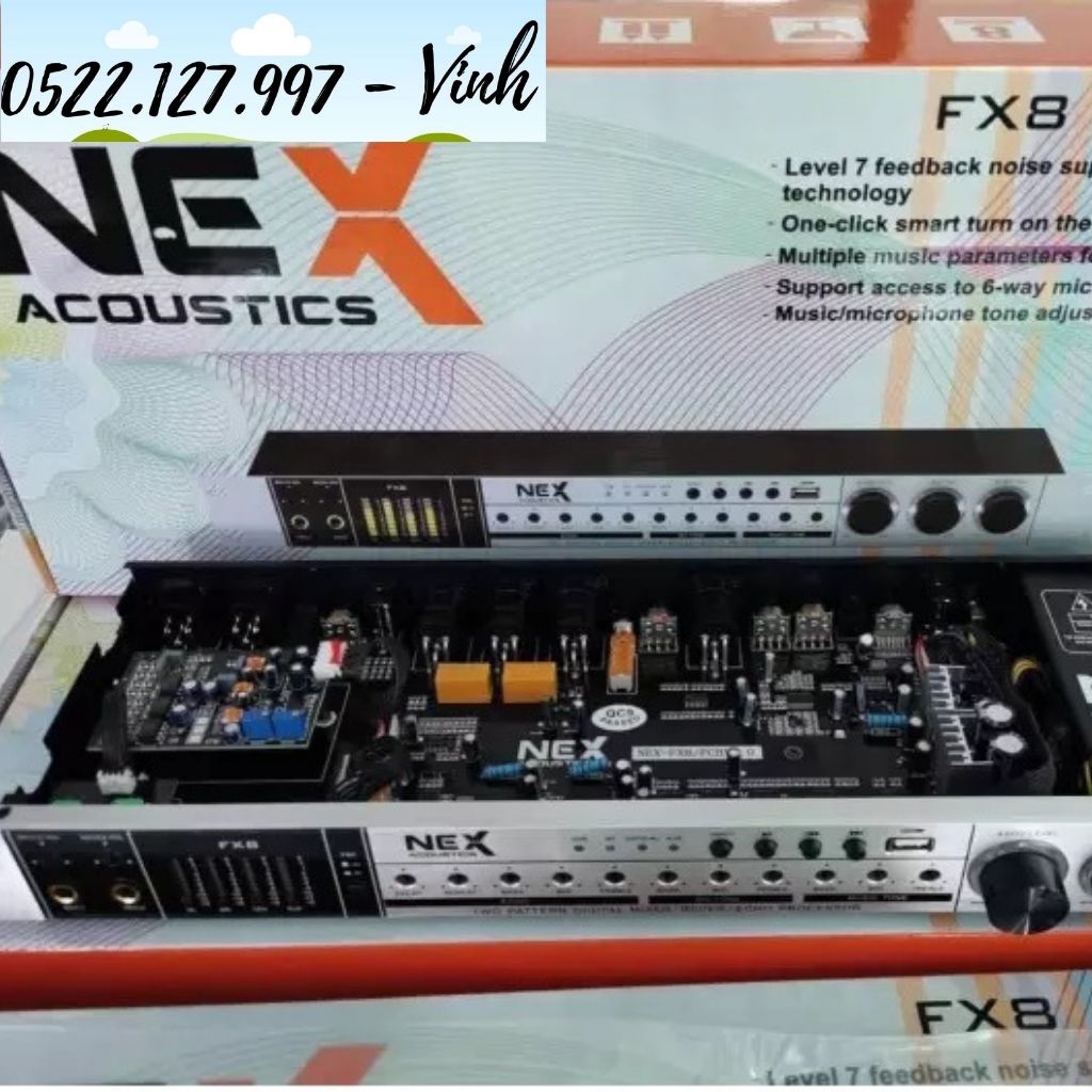 [HCM]Vang cơ Nex Acoustic FX8 cao cấp 2021 ( hàng nhập khẩu ) thiết bị chống hú - Gia Khang Shop
