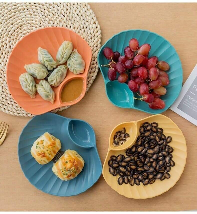 Sét đĩa để bàn nhựa để bàn hình sò
