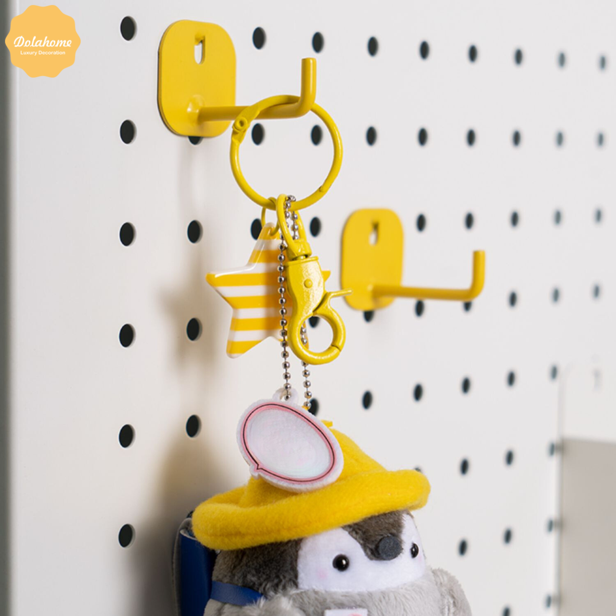 Móc treo kim loại Pegboard Dola Home để tai nghe, móc khóa, đồng hồ, bàn phím, túi xách, tay cầm-Phụ kiện bảng Pegboard