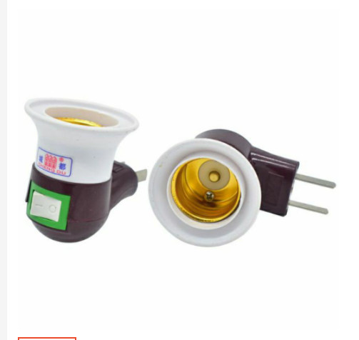 Đui bóng đèn có công tắc e27