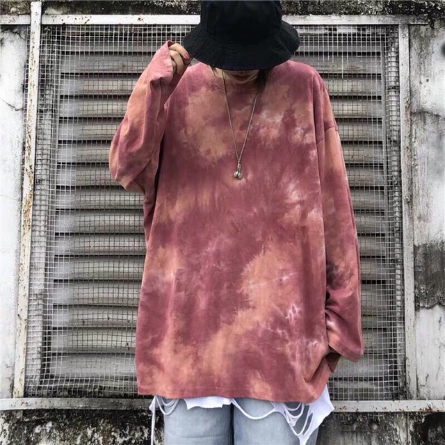 🔥áo thun tay dài loan màu cam
