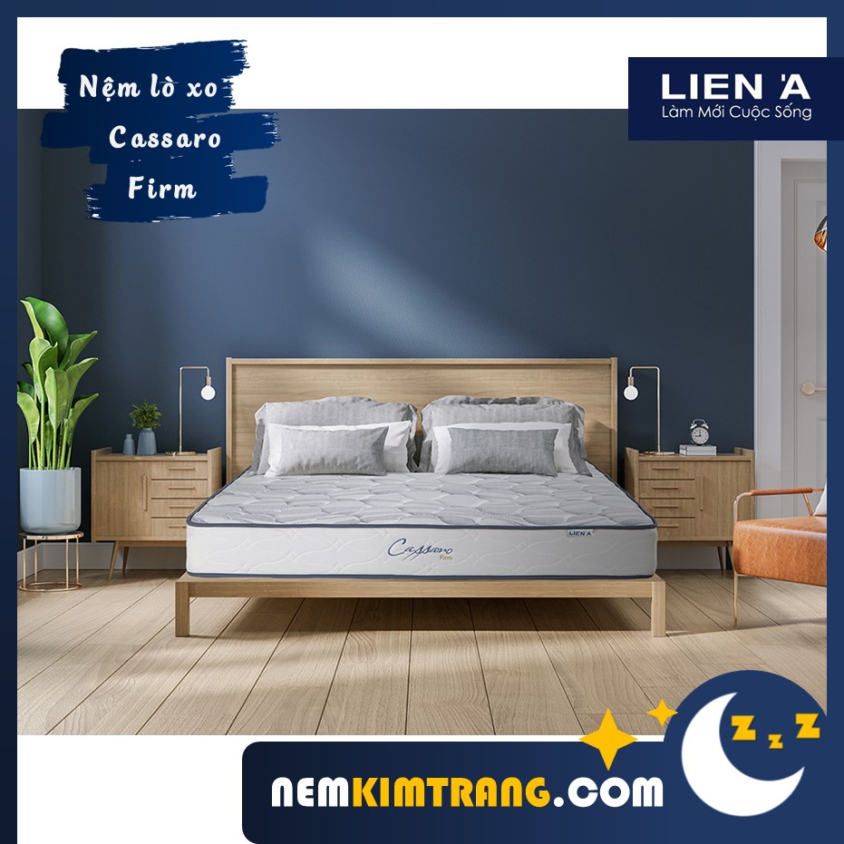 Nệm lò xo liên á cassaro firm cao cấp - chính hãng bảo hành 10 năm