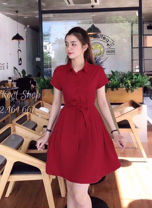 [MẪU MỚI] ĐẦM SƠ MI CHẤT LIỆU CÁT HÁN THIẾT KẾ HIỆN TẠI PHONG CÁCH CÁ TÍNH THỜI TRANG SUNI