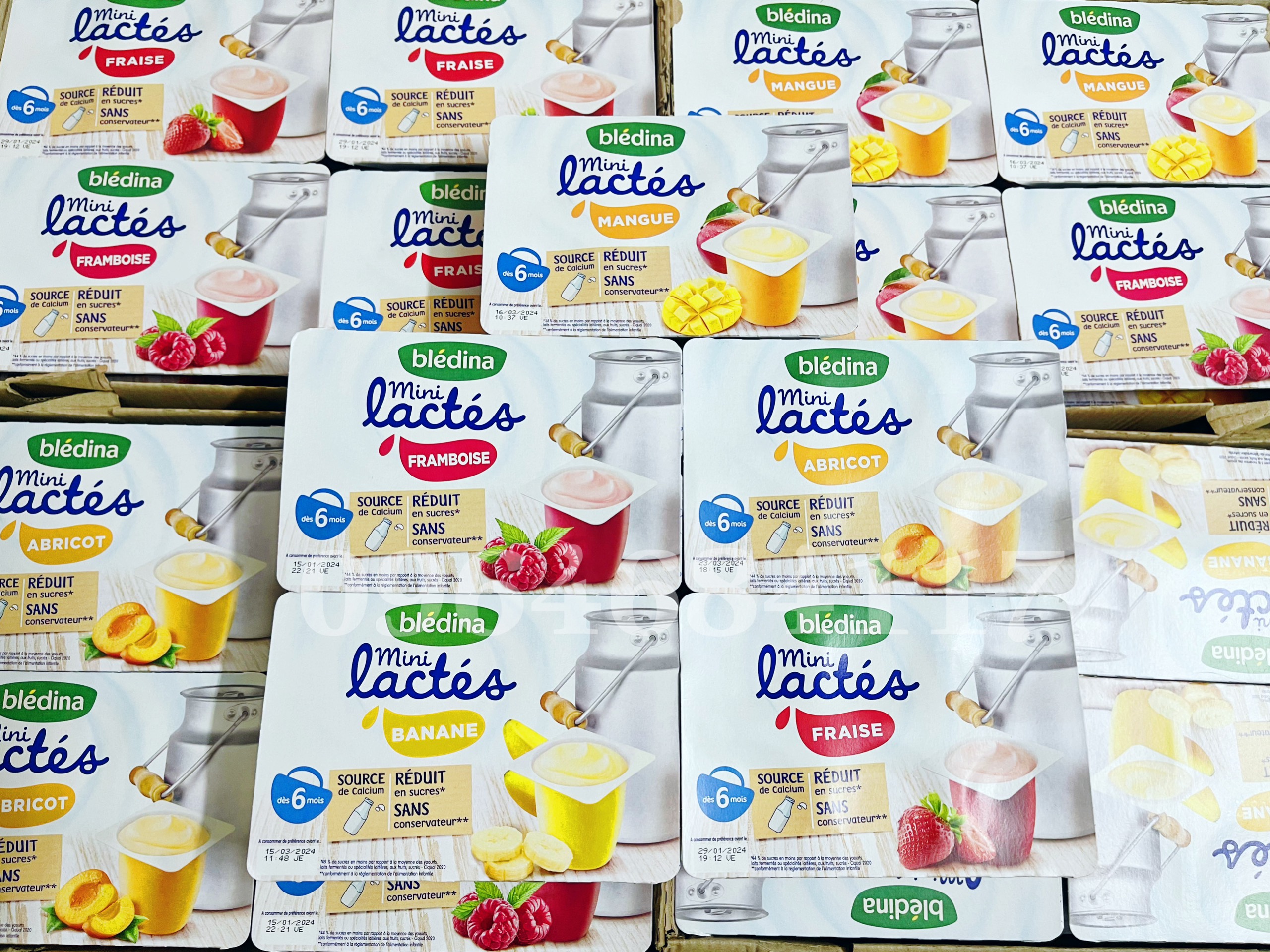 Date T7 24- Sữa chua Bledina Nestle vỉ 6 hộp của Pháp