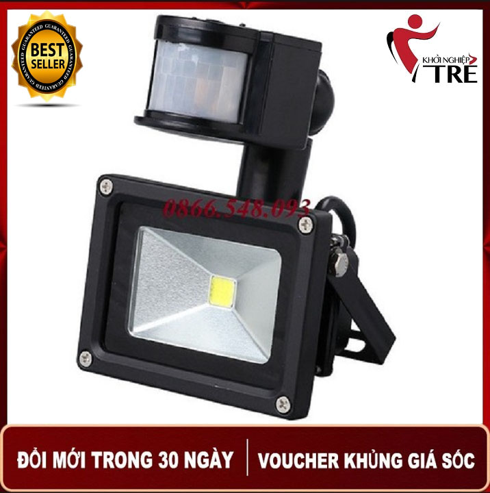 Đèn Pha LED Cảm Ứng 20W