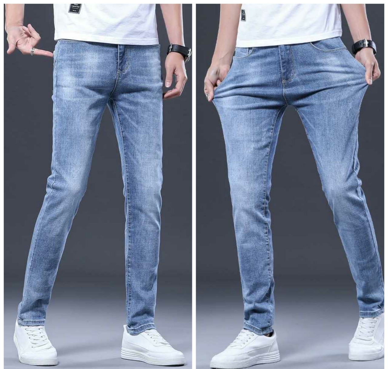Quần jean nam cào xước co giãn cao cấp size 27-36