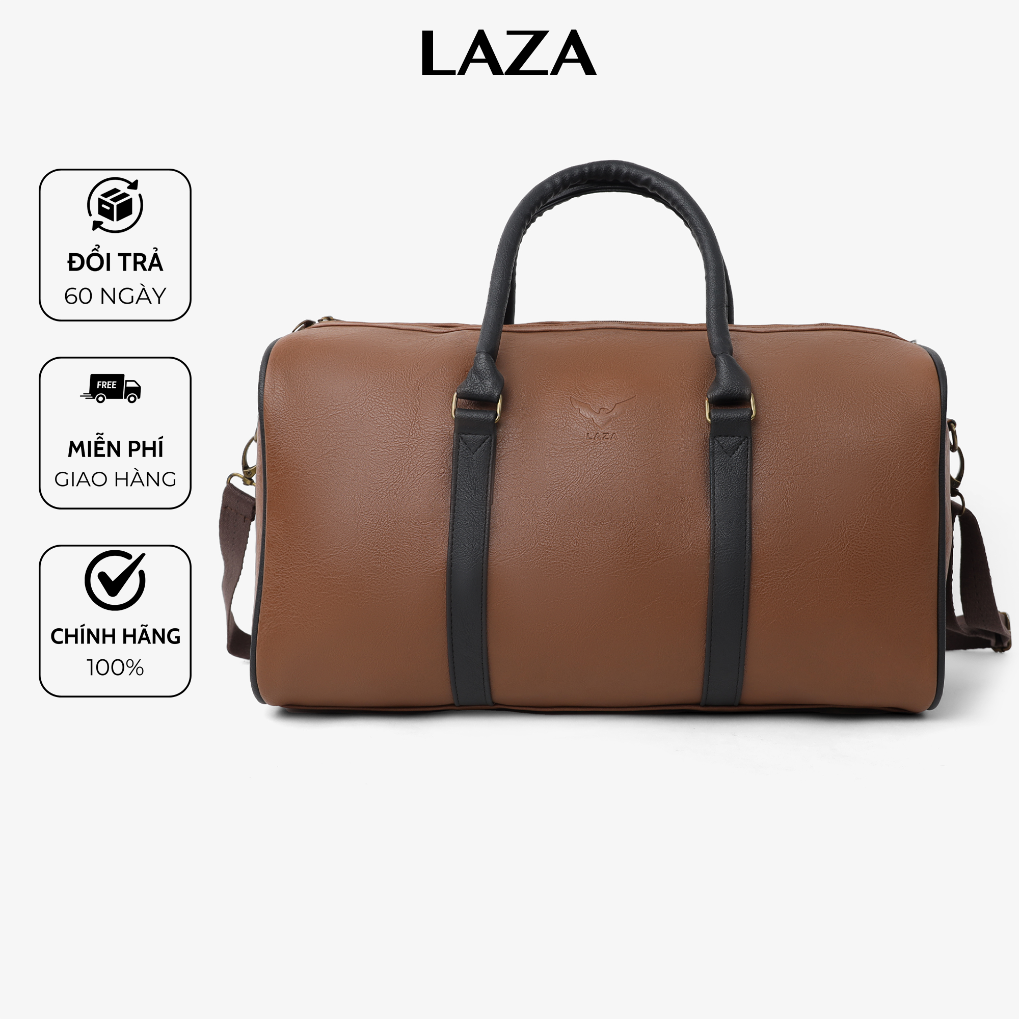 Túi xách du lịch da thời trang LAZA TX455 đựng được 15 bộ quần áo- Chính Hãng Phân Phối