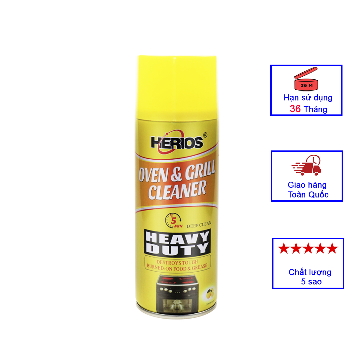 Chai tẩy rửa lò nướng cao cấp herios la-026 công nghệ đức 450ml