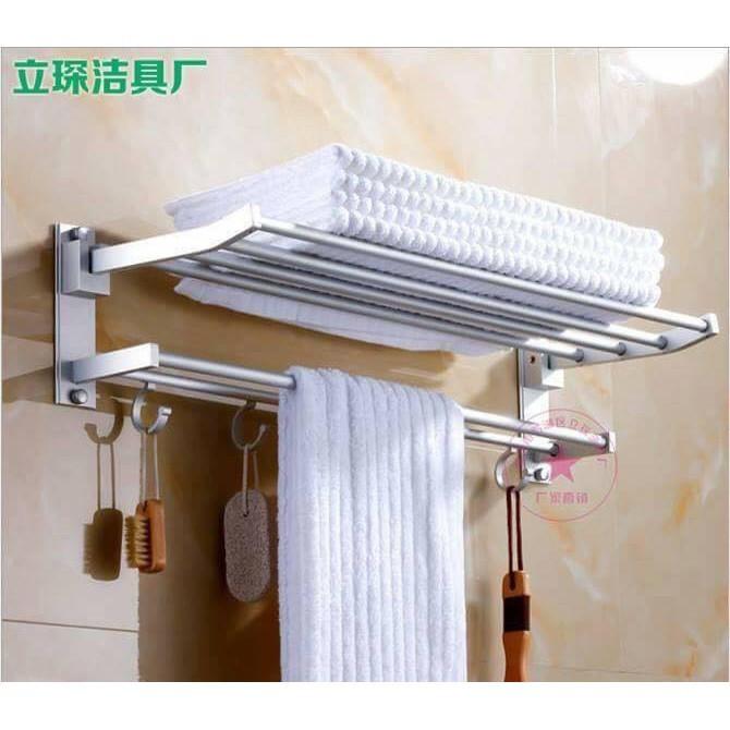Giá treo khăn nhà tắm 2 tầng cao cấp
