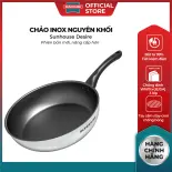 Chảo Inox Nguyên Khối Desire DE20-28MN Sunhouse, Chống dính Whitford 3 Lớp, Tay Cầm Công Nghệ Stay-Cool, An Toàn Cho Người Dùng, Sử Dụng Được Trên Mọi Loại Bếp