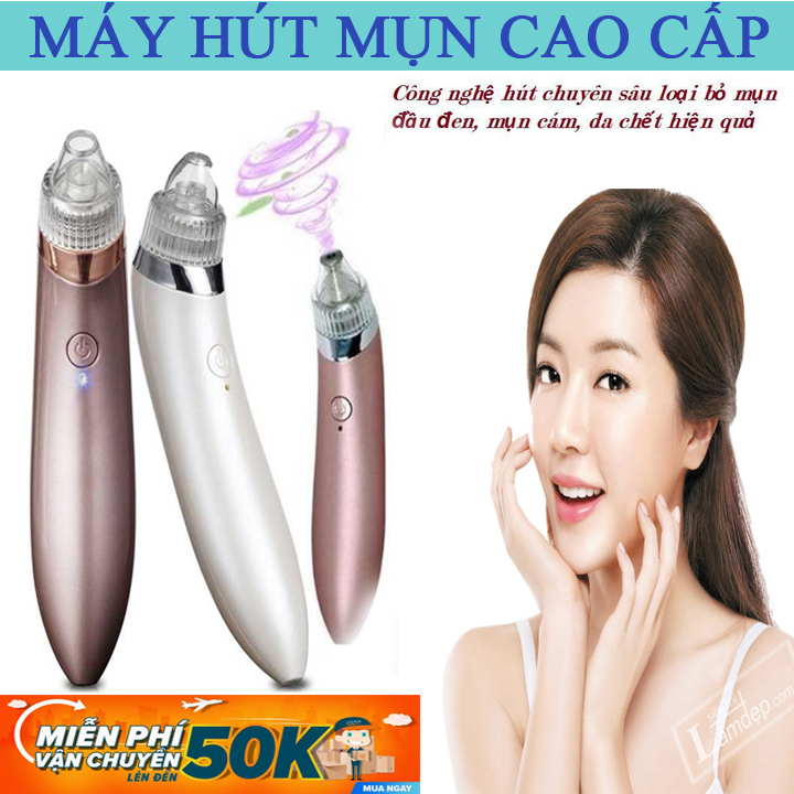 Máy Hút Mụn,Máy Hút Mụn Spa, Máy Hút Mụn giá rẻ, Máy Hút Bã Nhờn; Máy hút mụn thiết kế nhỏ gọn; Máy có 4 đầu hút, sử dụng pin sạc nên rất đa rạng để lựa chọn. KHUYẾN MẠI GIẢM GIÁ CỰC HẤP DÂN