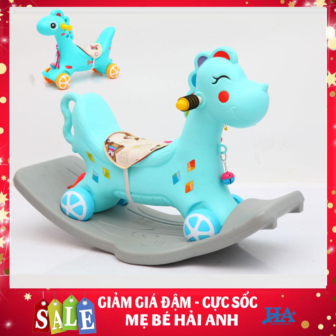Xe ngựa bập bênh cho bé, xe cưỡi bập bênh dễ thương cho bé yêu - HMBPHUNG16