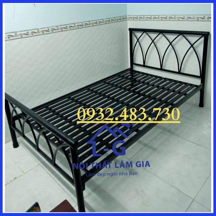 Giường Sắt đơn giản giá rẻ sang trọng , giường ngủ nhiều kích thước giá rẻ HCM