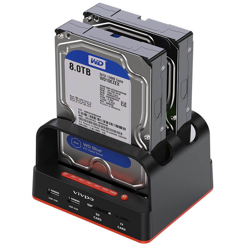 Hộp đế đĩa cứng ngoài SATA 2,5 inch 3,5 inch cổng nối tiếp sao chép máy nhân bản máy tính xách tay nói chung máy tính để bàn ss600