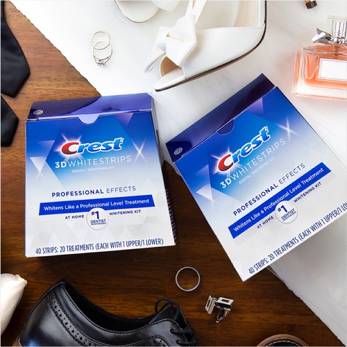 Full box 40 miếng dán trắng răng Crest 3D White Whitestrips Professional Effecets siêu mạnh siêu trắng USA