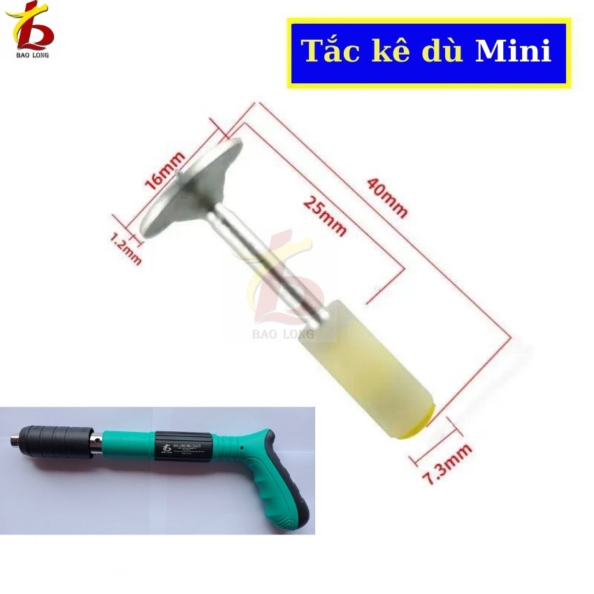 Tắc kê dù mini, dùng cho máy bắn ty Mini, mua máy được tặng 50 cái tacke dù*