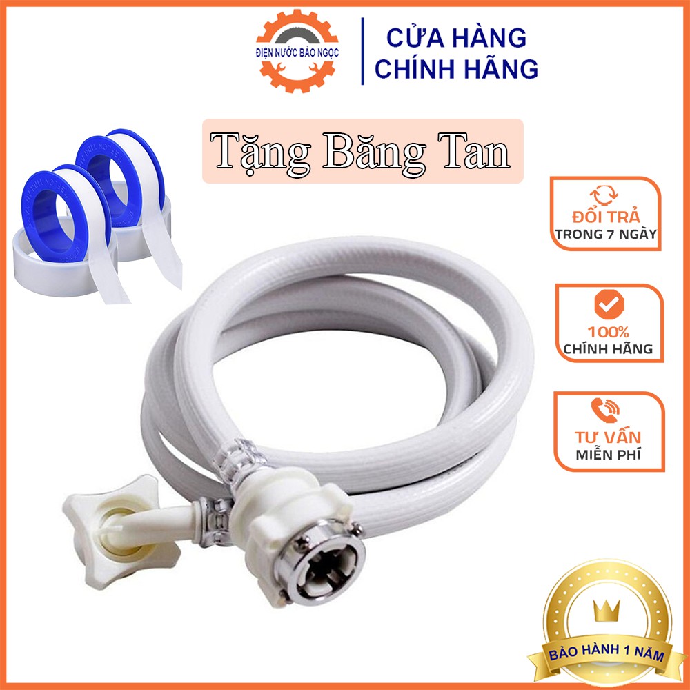 Dây cấp nước máy giặt đa năng 1.5m, 2m, 3m - điện nước bảo ngọc