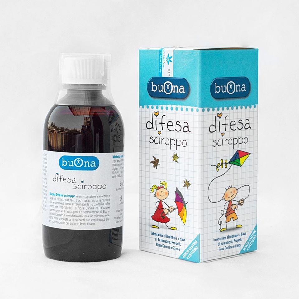 Buona Difesa - Siro hỗ trợ tăng sức đề kháng và hệ miễn dịch của trẻ (hàng nhập khẩu)