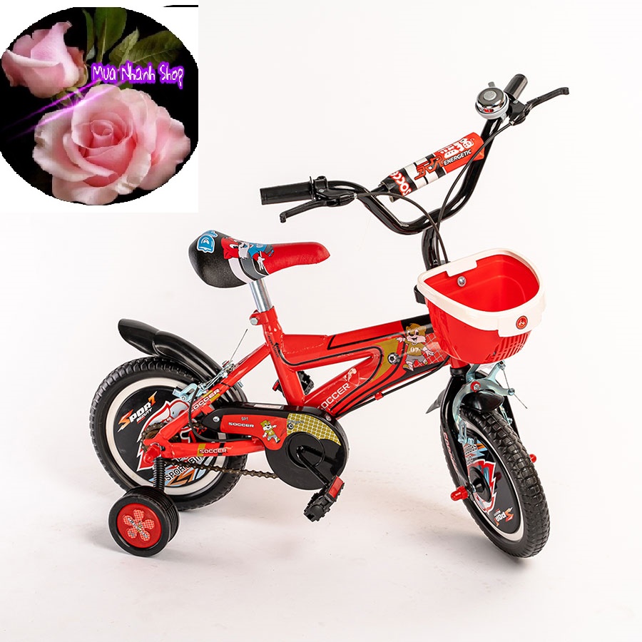 XE ĐẠP BÁNH MÂM CHO BÉ 2-6 TUỔI RÁP SẴN -  Size 12 Inch, 14 Inch