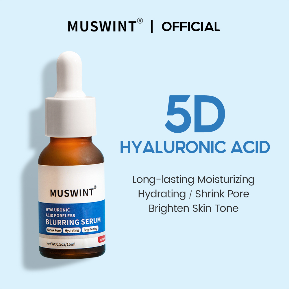 MUSWINT Niacinamide Poreless blurring face serum Oil Control Serum Nicotinamide for Pore Reduction Exfoliation Moisturizing Brightening Skin Care- Glycolic acid - ZincPCA 15ml