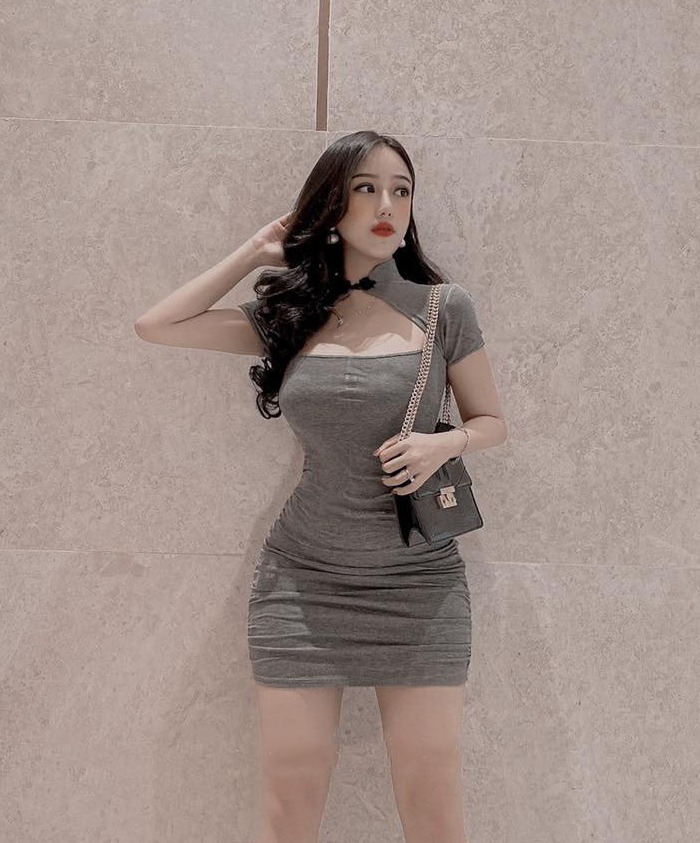 [Mẫu Mới]Đầm Nữ Body Cổ Kiểu Thiết Kế Tôn Dáng Phong Cách Sành Điệu Thu Hút Thời Trang HARI