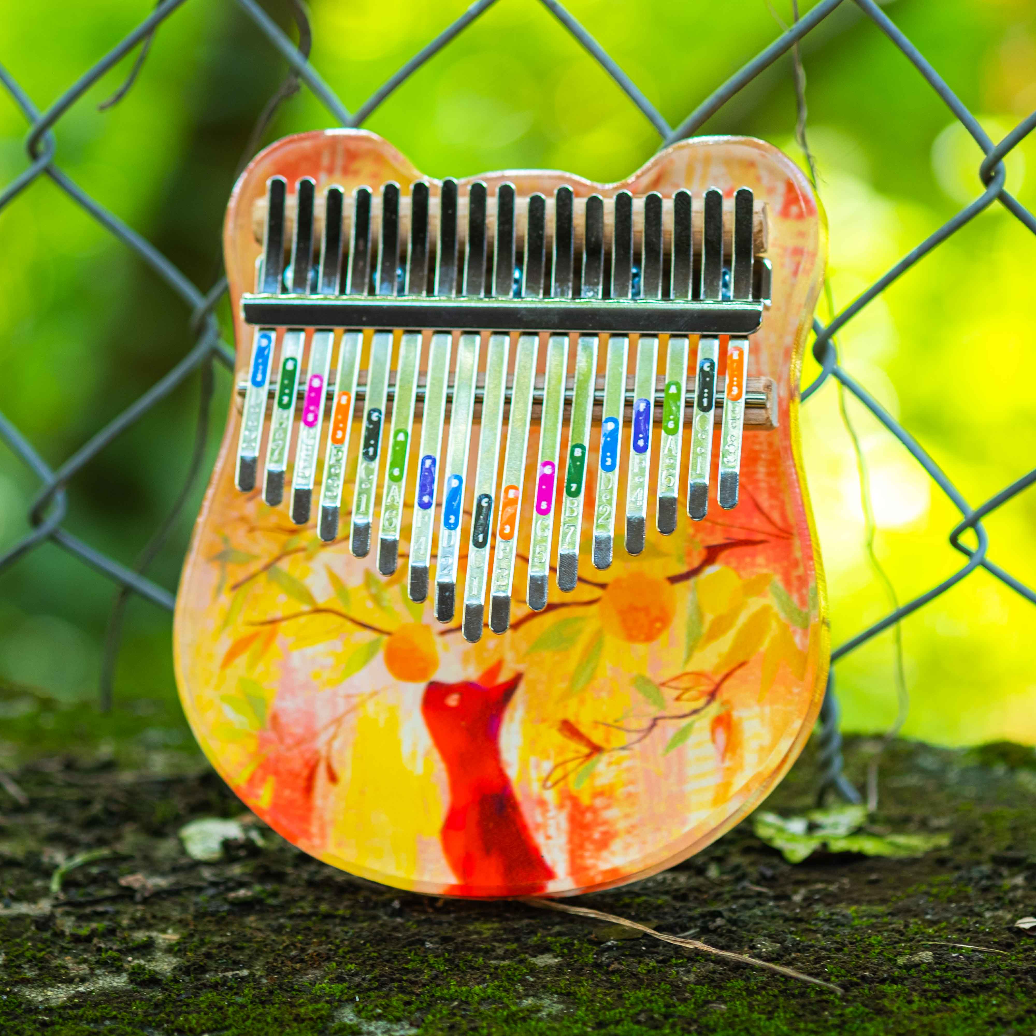 Đàn Kalimba Pha Lê Trong Suốt 17 Phím Anca Chính Hãng,Đầy Đủ Phụ Kiện Sách Tự Học