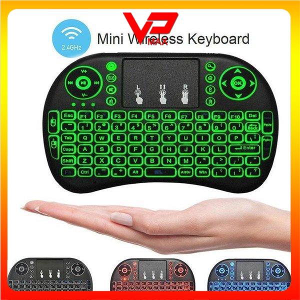♨️FREESHIP ♨️ Bàn phím kiêm chuột không dây RT-MWK08 siêu nhỏ có đèn led - VPMAX