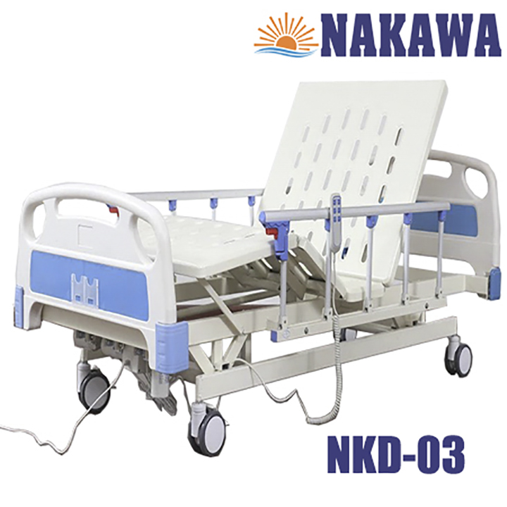Giường y tế điện đa năng nâng hạ NAKAWA NKD-03 - [Giá: 12.790.000] - Giường bệnh nhân điện đa năng cao cấp - Giường bệnh viện giá rẻ - nursing bed