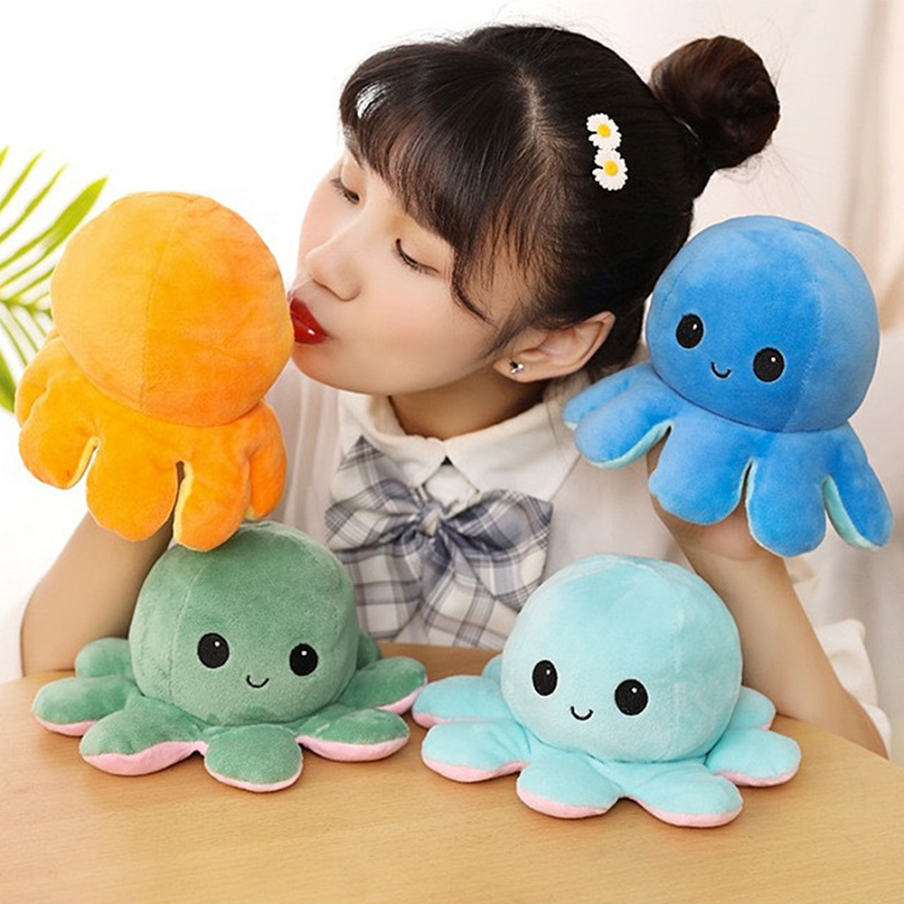 [HCM][ SIÊU CUTE ] - BẠCH TUỘC CẢM XÚC 2 MẶT LÔNG MỊN CAO CẤP
