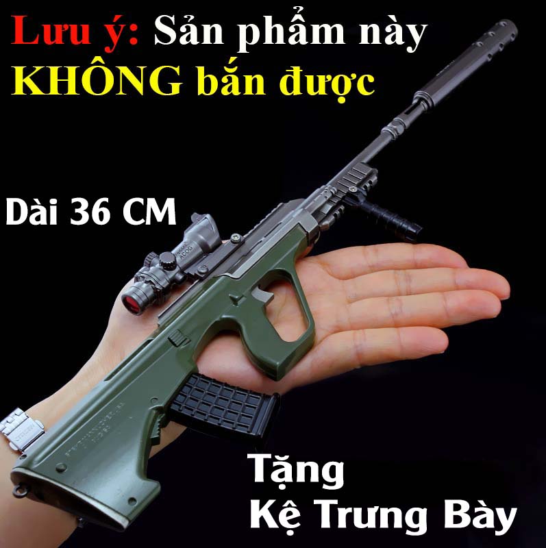 Mô hình khẩu a u g nguyên bản dài 36 cm trong game pubg