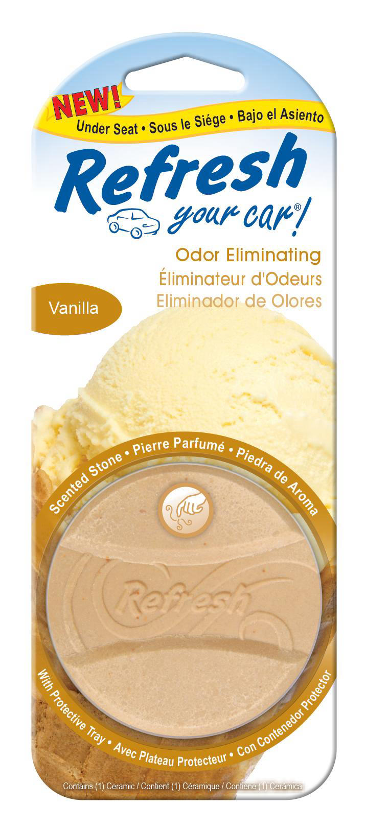 Sáp thơm khử mùi ô tô, xả stress để lại mùi thơm-Viên thơm phòng lạnh - HandStands REFRESH YOUR CAR  (Viên thơm hương Vanni)