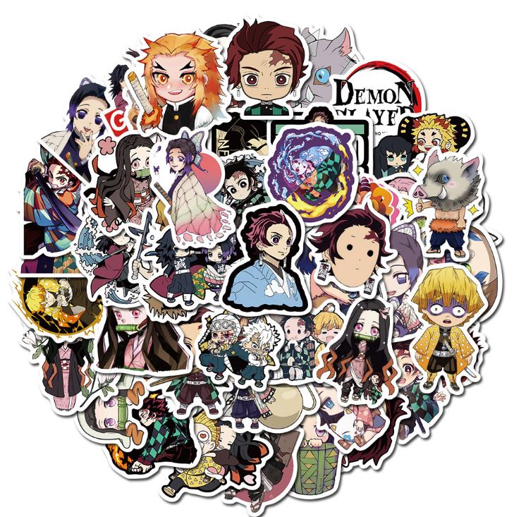 [HCM]Bộ Sticker ANIME NHẬT BẢN decal hình dán chống nước trang trí xe laptop nón bảo hiểm vali #75