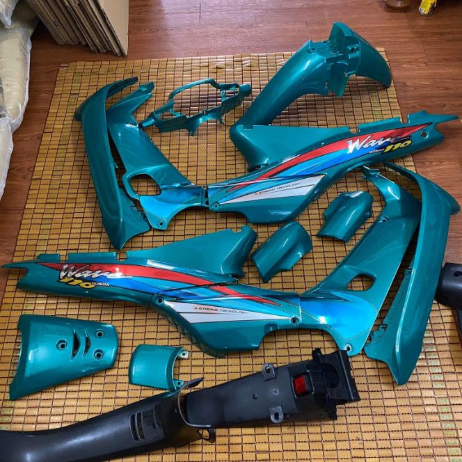 dàn áo wave abs loại 1 xanh lục bảo có tem sẵn