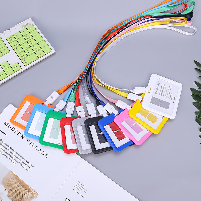 [HCM]Dây đeo thẻ bảng tiên nhân viên học sinh sinh viên (10 màu - thẻ ngang)