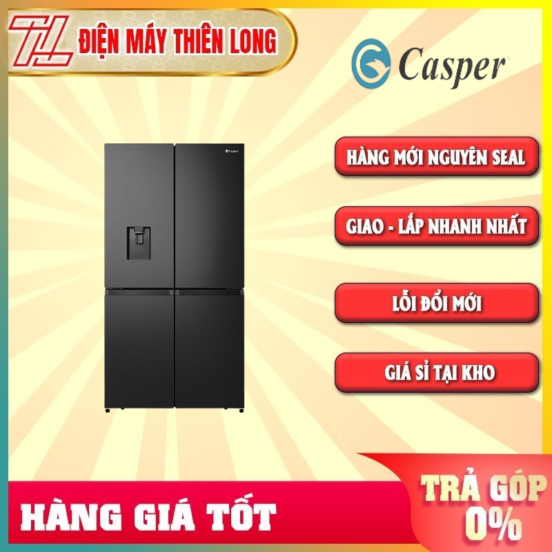 Tủ lạnh casper nhiều cửa 645l rm-680vbw - trả góp 0% - giao toàn quốc - ngoài hcm tính phí