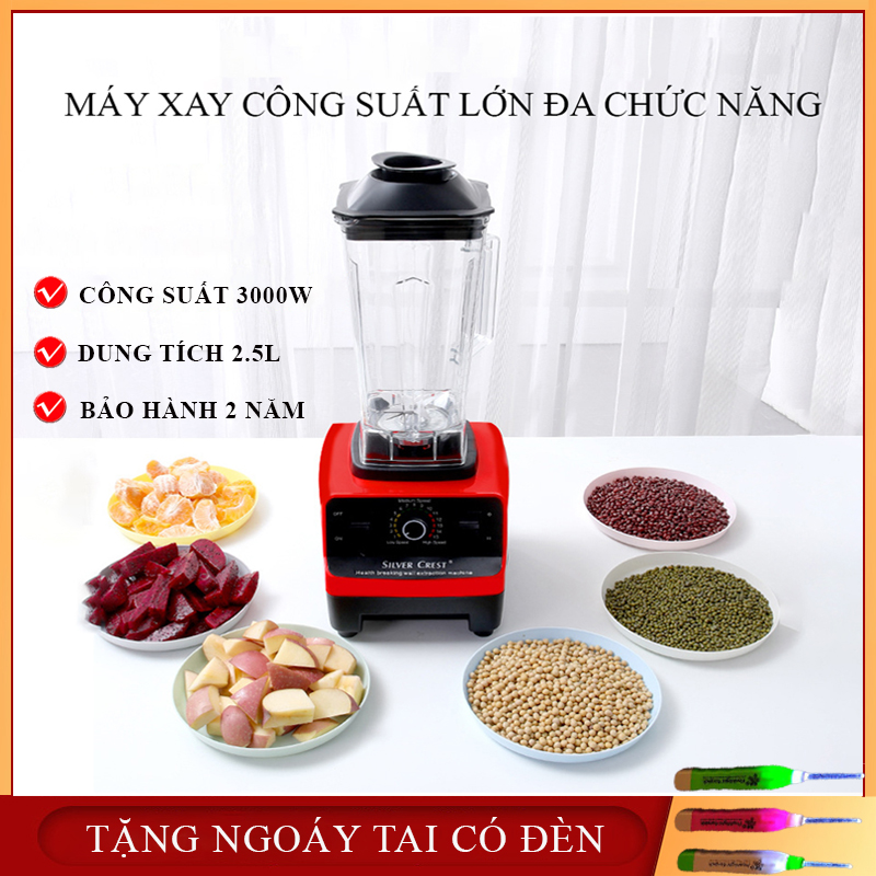 Máy xay đa năng- máy xay sinh tố - máy xay công nghiệp công suất lớn 3000w- bảo hành 2 năm