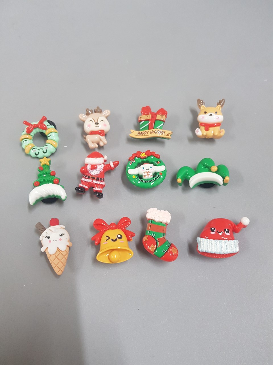 Bộ charm 3d gắn sục mẫu giáng sinh