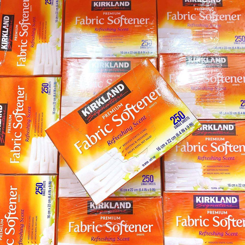 Giấy Thơm Quần Áo Kirkland Premium Fabric Softener 250 Tờ