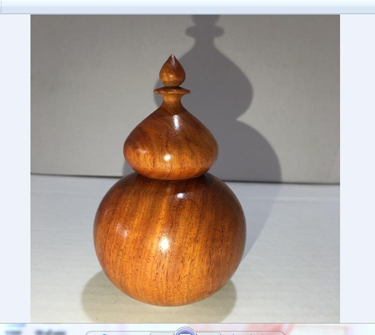 LỌ ĐỰNG TĂM HỒ LÔ GỖ HƯƠNG CAO CẤP - LOẠI TO ĐẸP- ẢNH THẬT